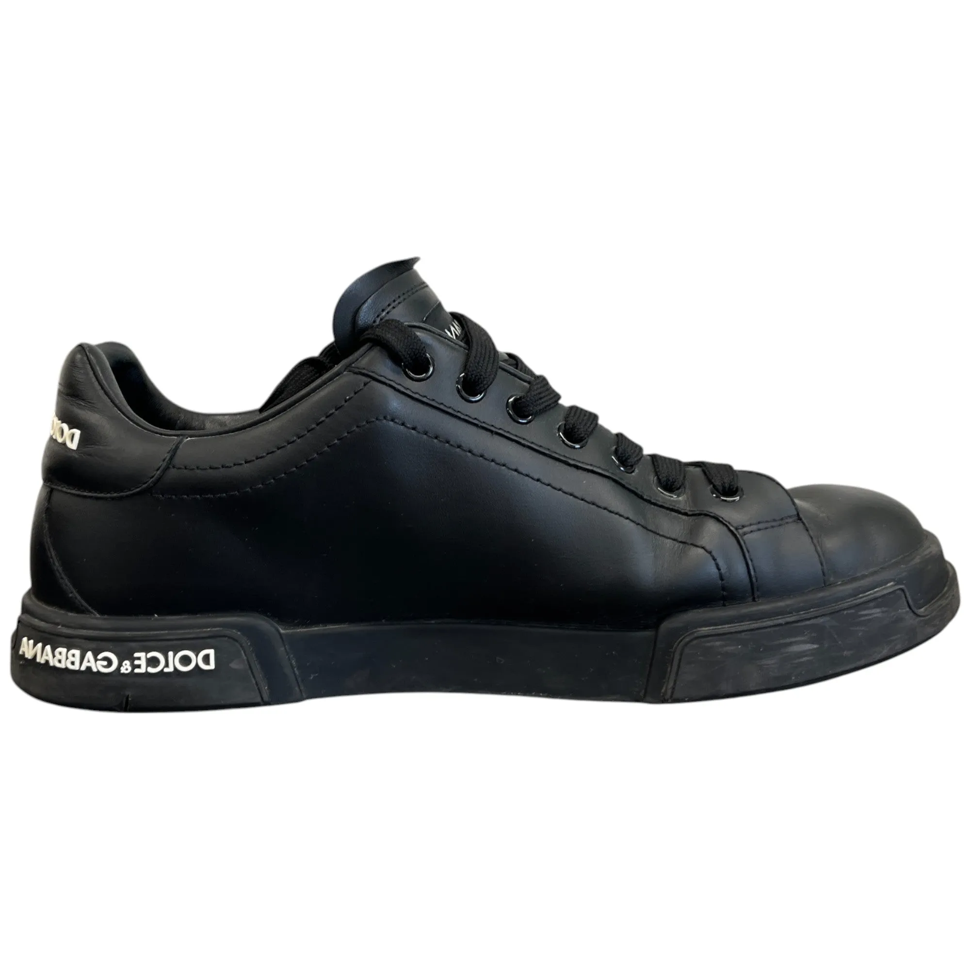 Men's Logo Low Trainers Black Size EU 42 / UK 8