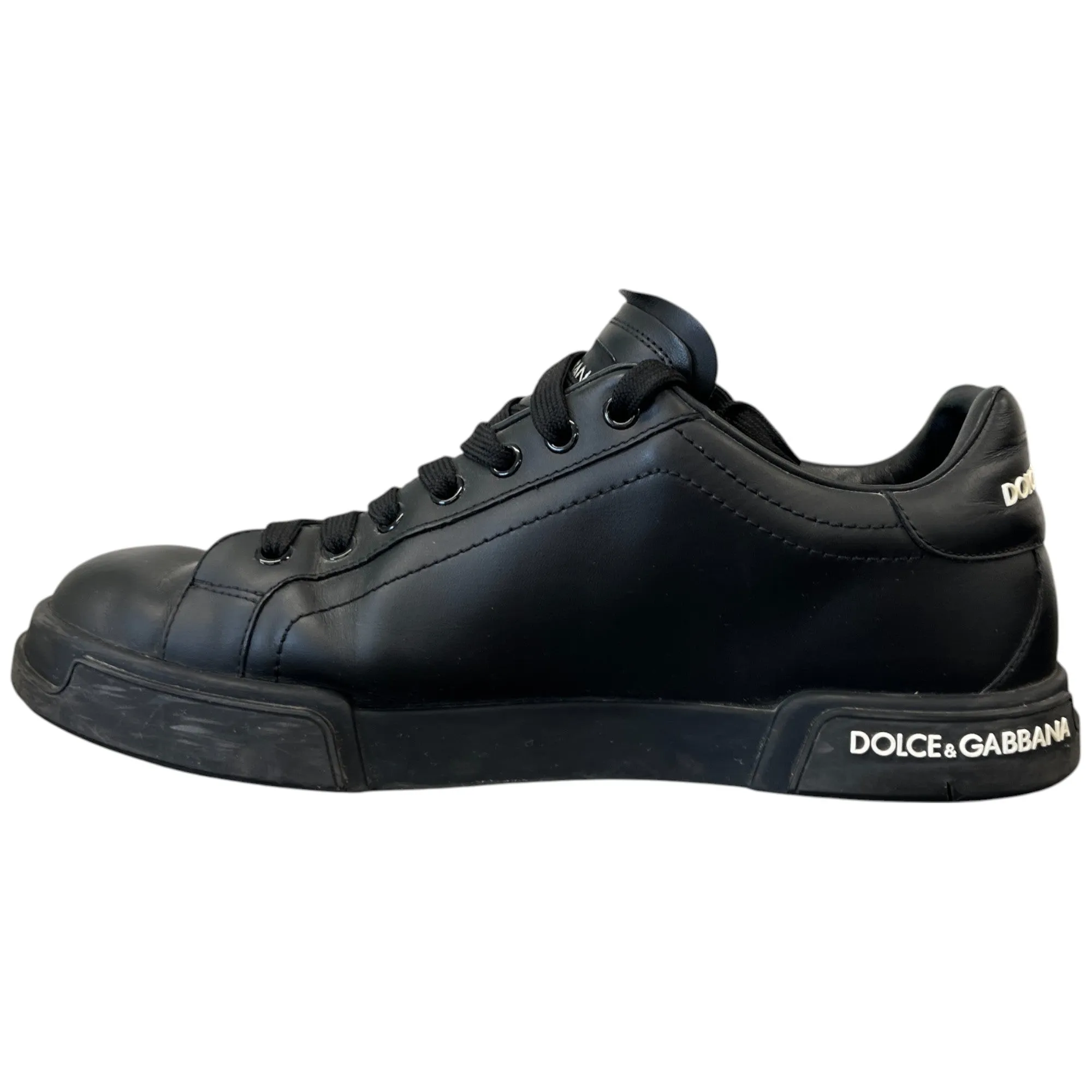 Men's Logo Low Trainers Black Size EU 42 / UK 8