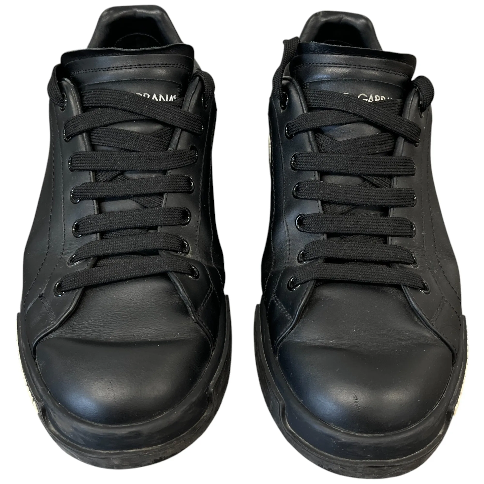 Men's Logo Low Trainers Black Size EU 42 / UK 8