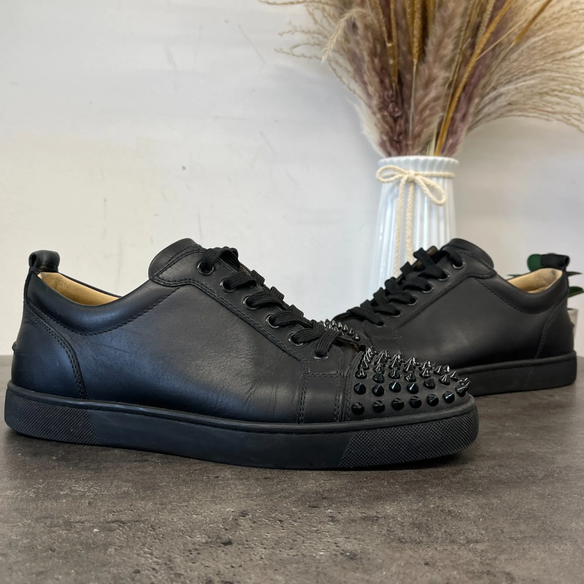 Men's Louis Junior Spikes Low Trainers Black Size EU 40.5 / UK 6.5