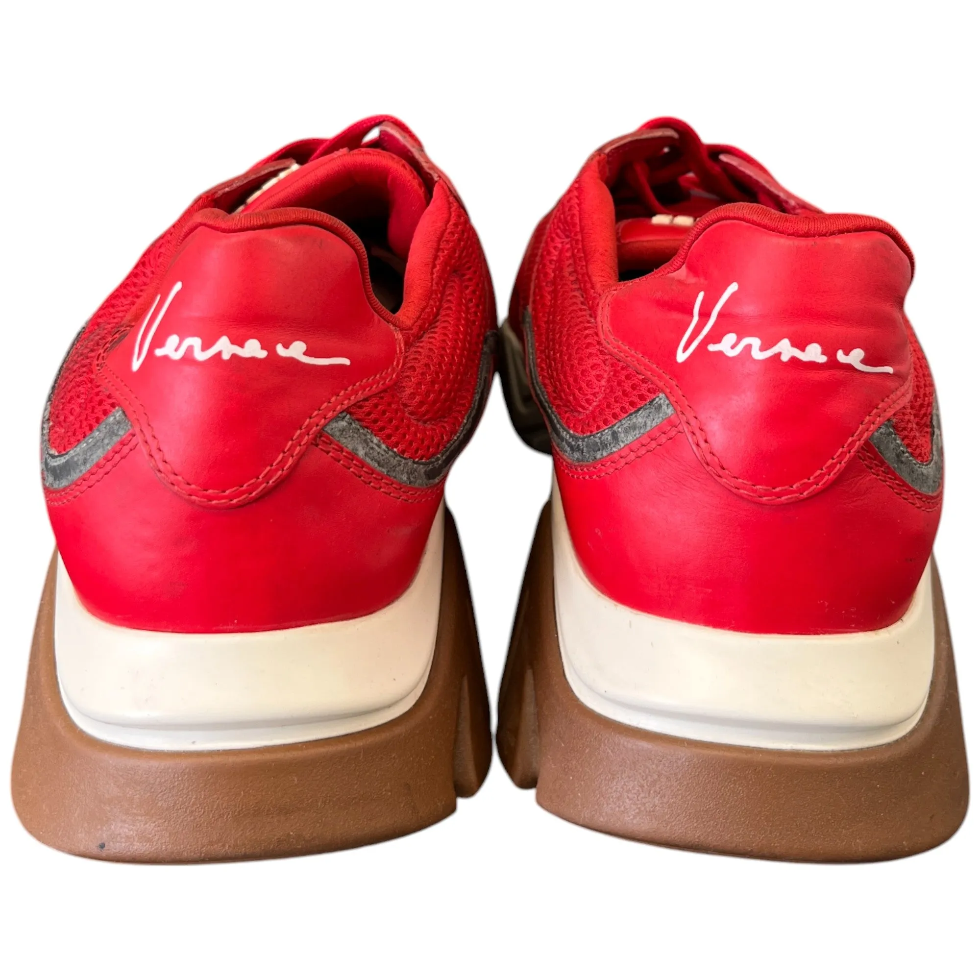 Men's Squalo Low Trainers Red Size EU 44 / UK 10