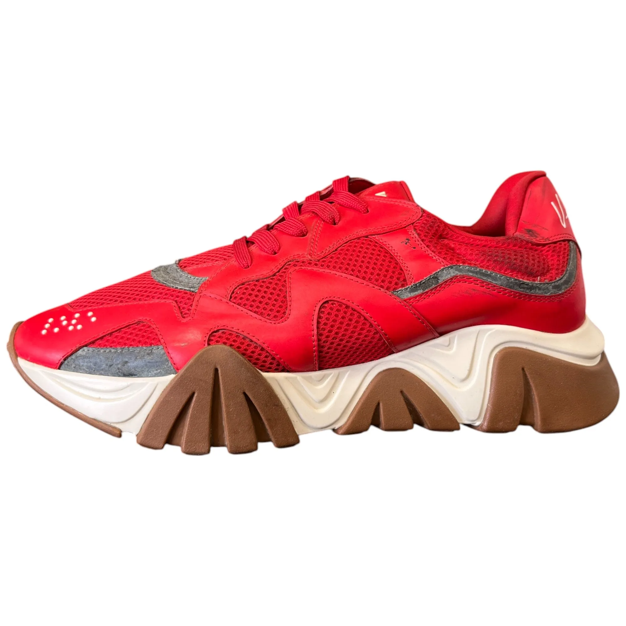 Men's Squalo Low Trainers Red Size EU 44 / UK 10
