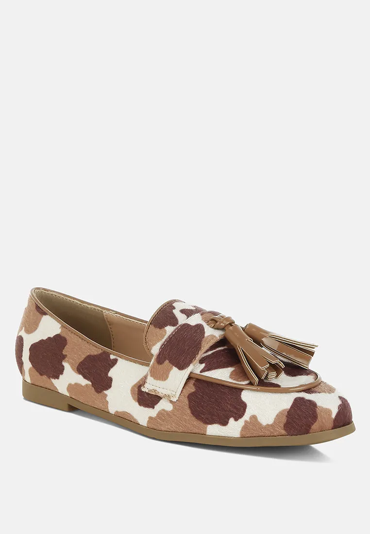 Moraug Faux Suede Tassels Loafers
