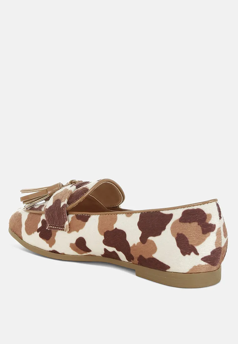 Moraug Faux Suede Tassels Loafers