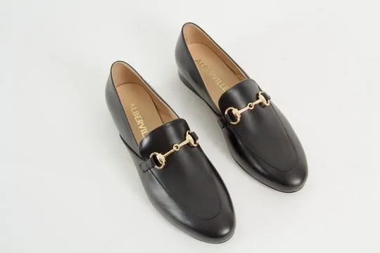 Olympia Black Loafers