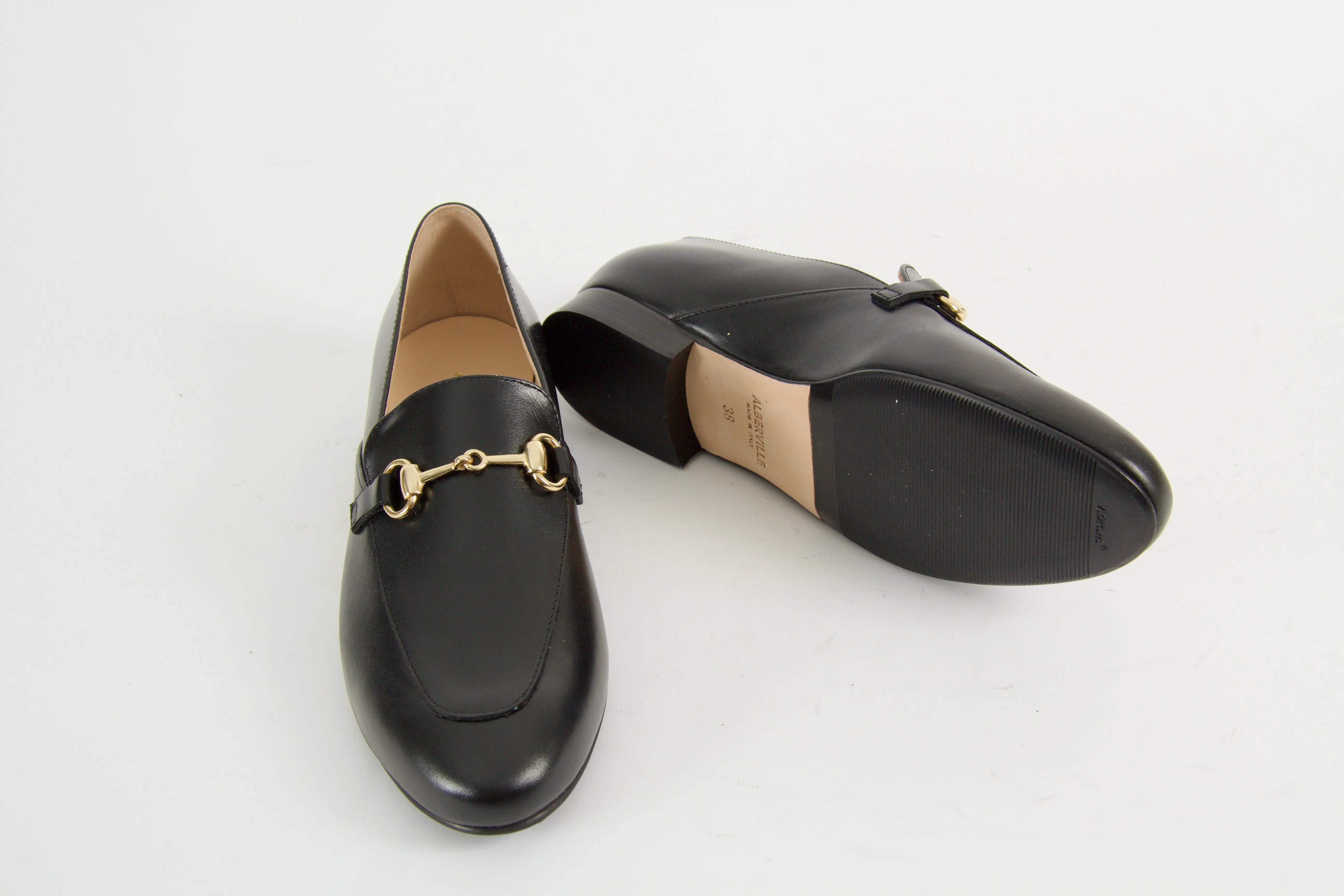 Olympia Black Loafers