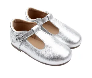 Scouty Silver T-Bar Moccasins