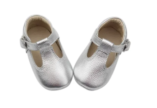 Scouty Silver T-Bar Moccasins