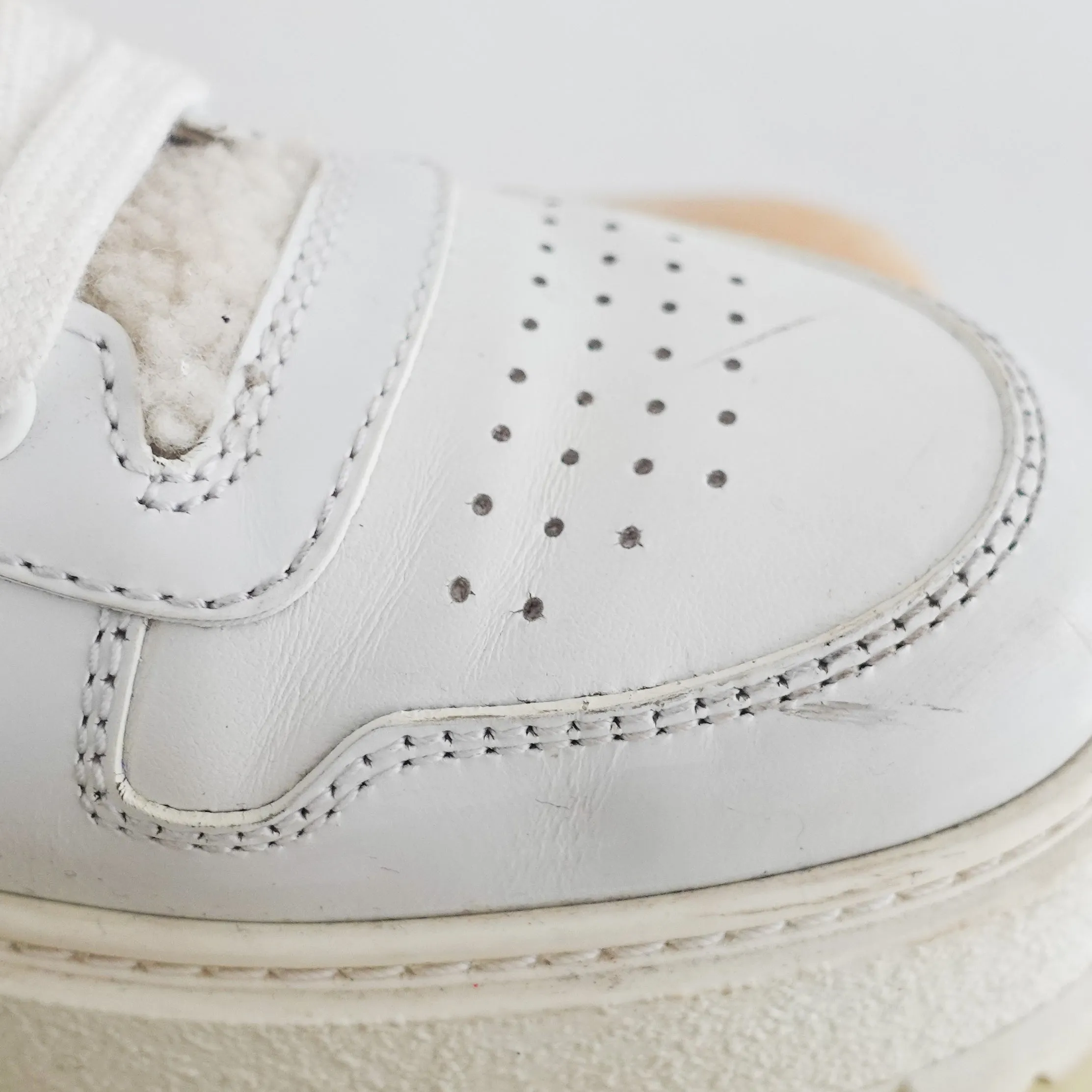 Shearling high top trainer boots RRP £700
