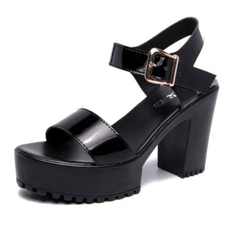 Simple Classic Platform Sandal Shoes
