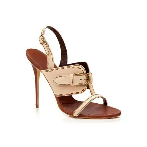 Simple Open Toe Ankle Wrap Stiletto High Heel Sandals