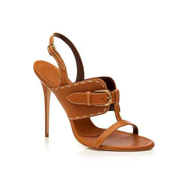 Simple Open Toe Ankle Wrap Stiletto High Heel Sandals