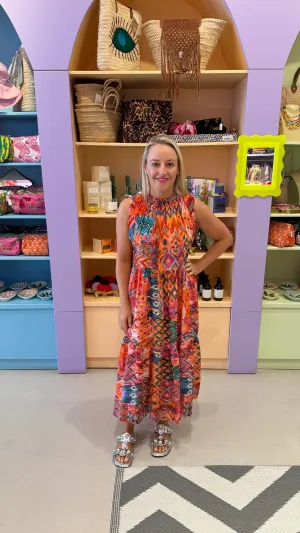 Sleeveless Dress - Aztec