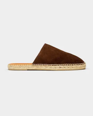 Slip-in Espadrilles Dark Brown Suede