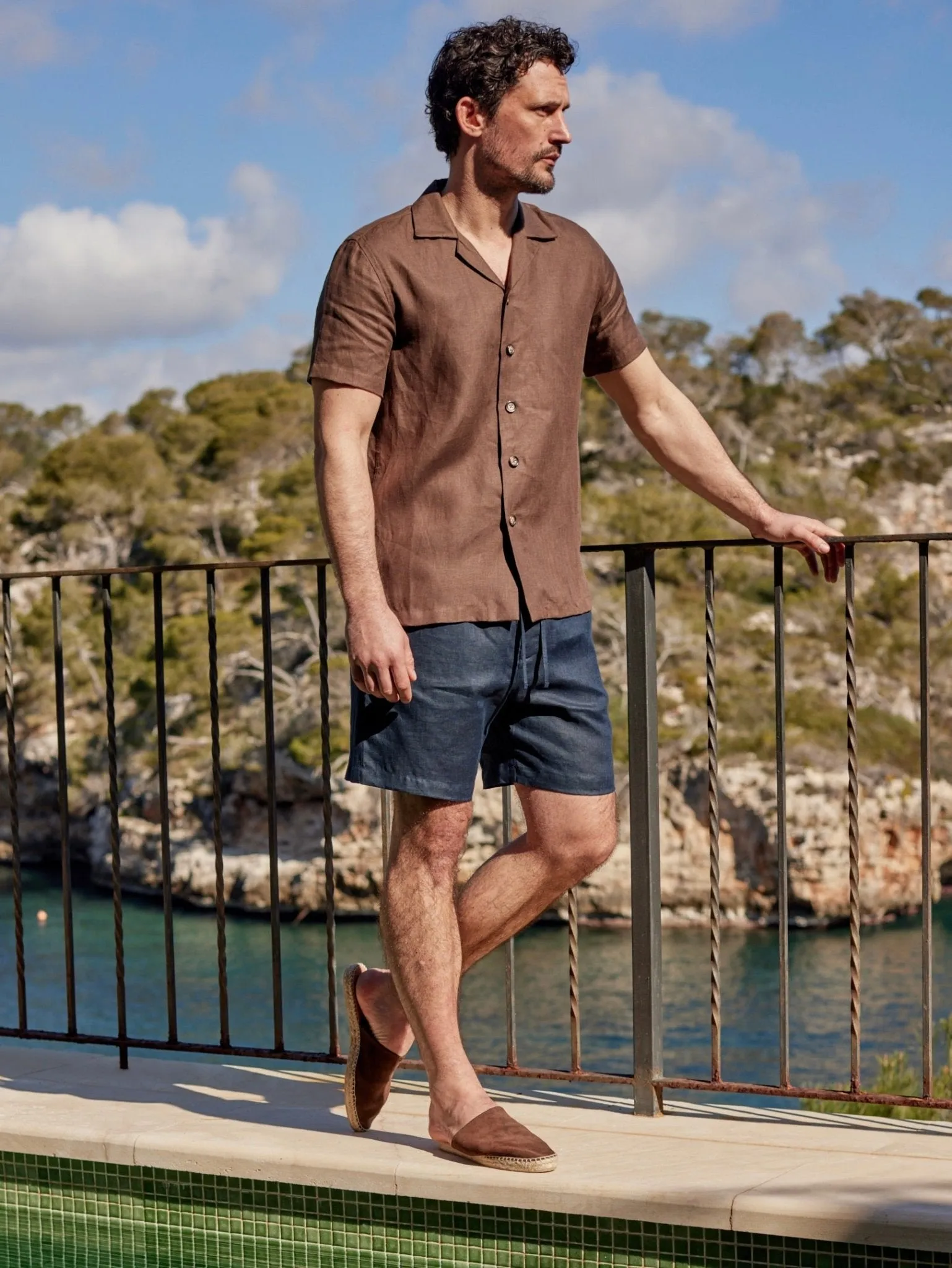Slip-in Espadrilles Dark Brown Suede