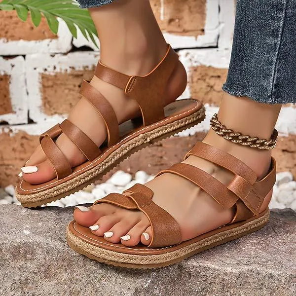 Women's Simple Casual Flat Sandals 28741756C