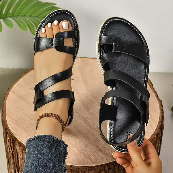 Women's Simple Casual Flat Sandals 28741756C