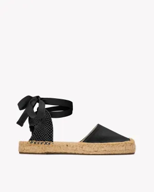 Womens_Espadrilles_The Lauren Lace Up_Linen Colors_Noche Black