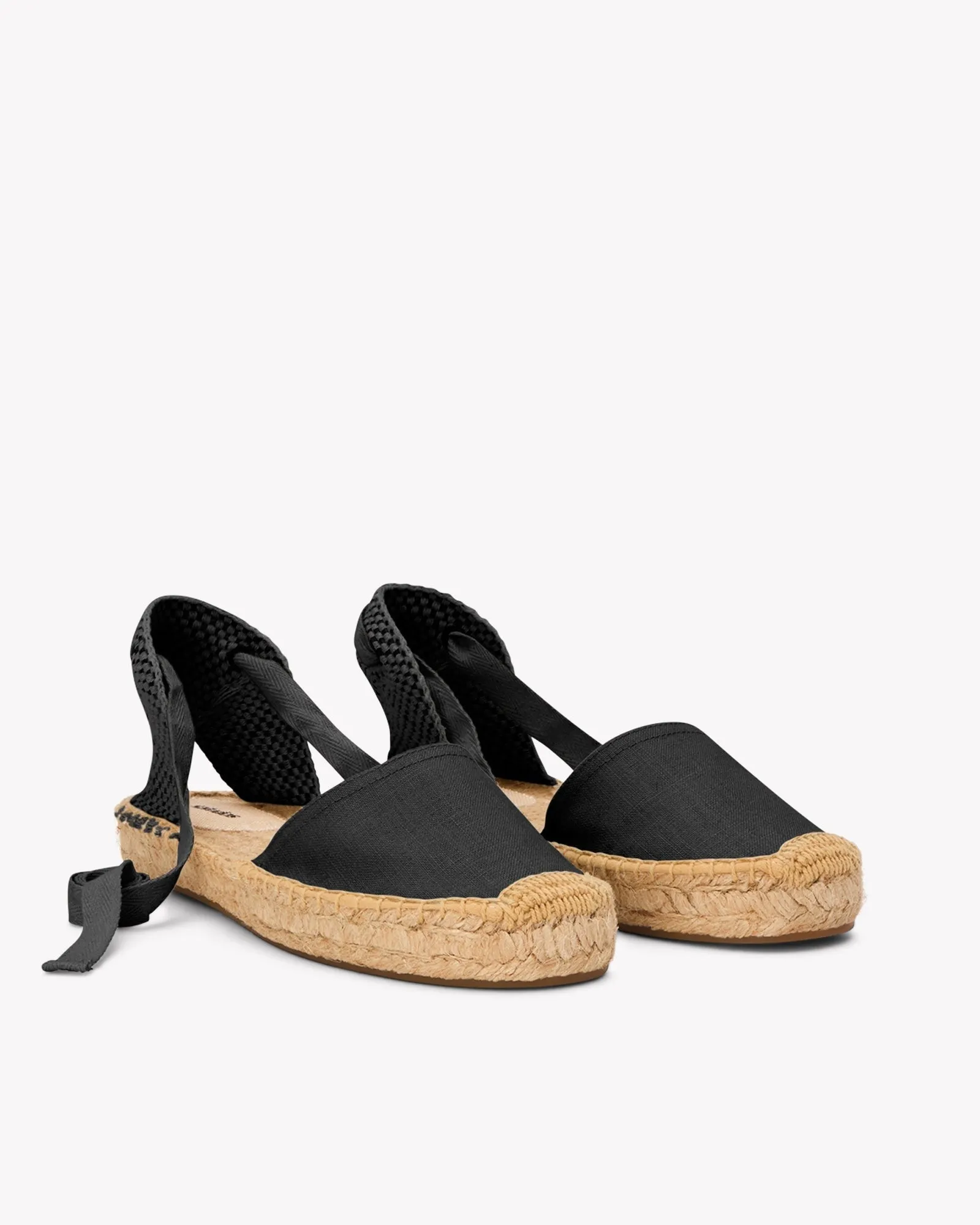 Womens_Espadrilles_The Lauren Lace Up_Linen Colors_Noche Black