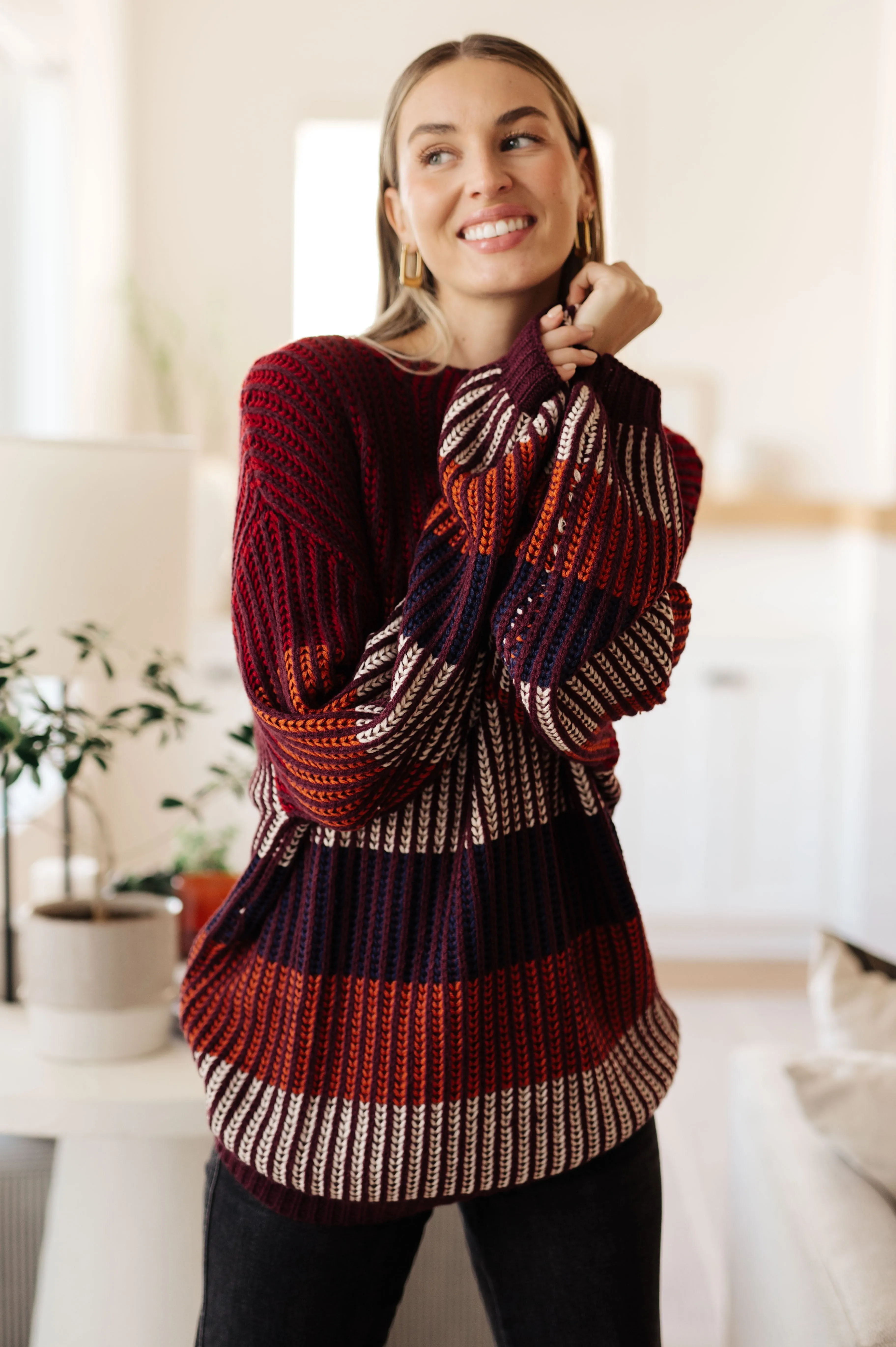 World of Wonder Striped Sweater (Reg & Curvy )