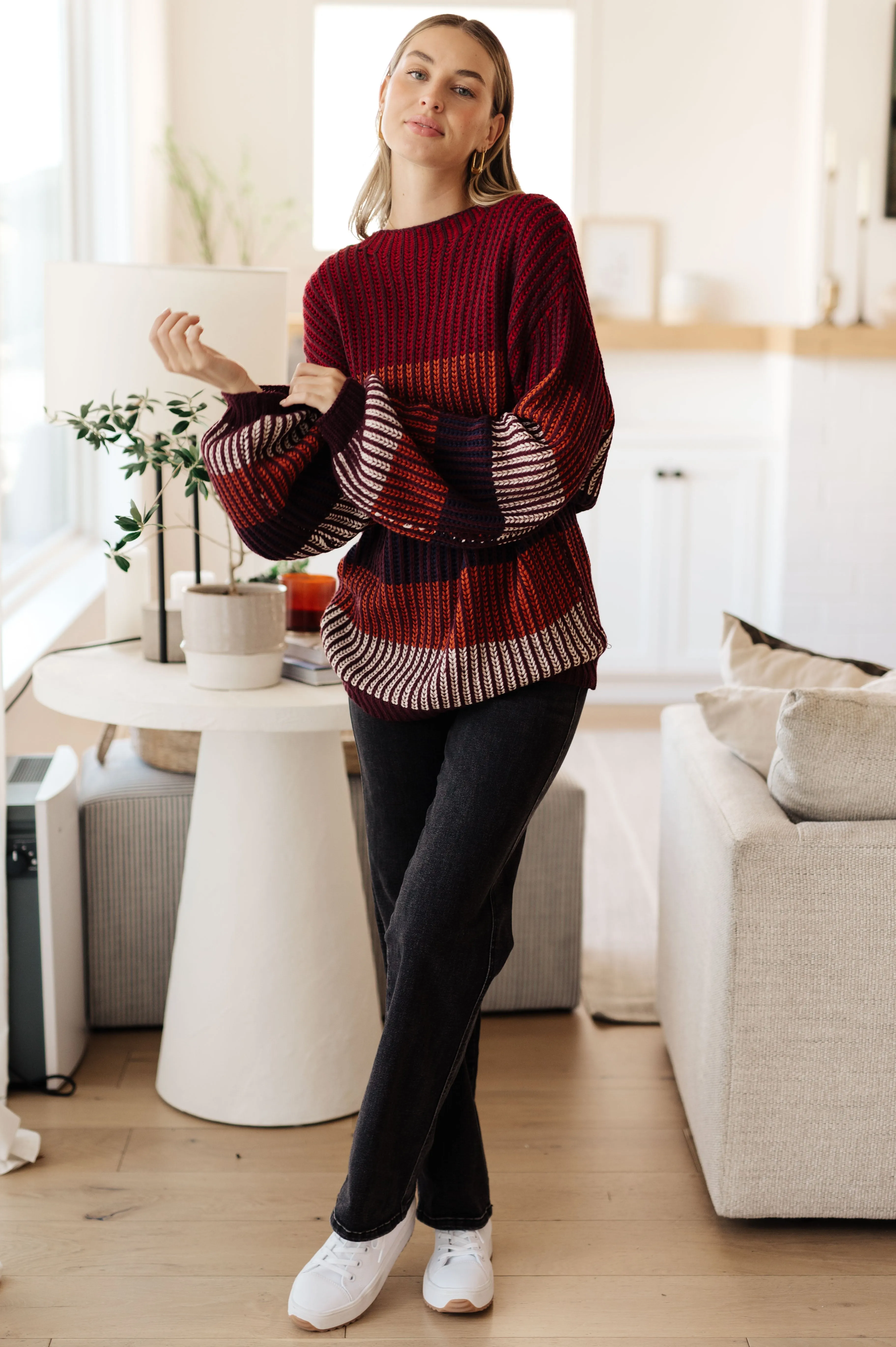 World of Wonder Striped Sweater (Reg & Curvy )