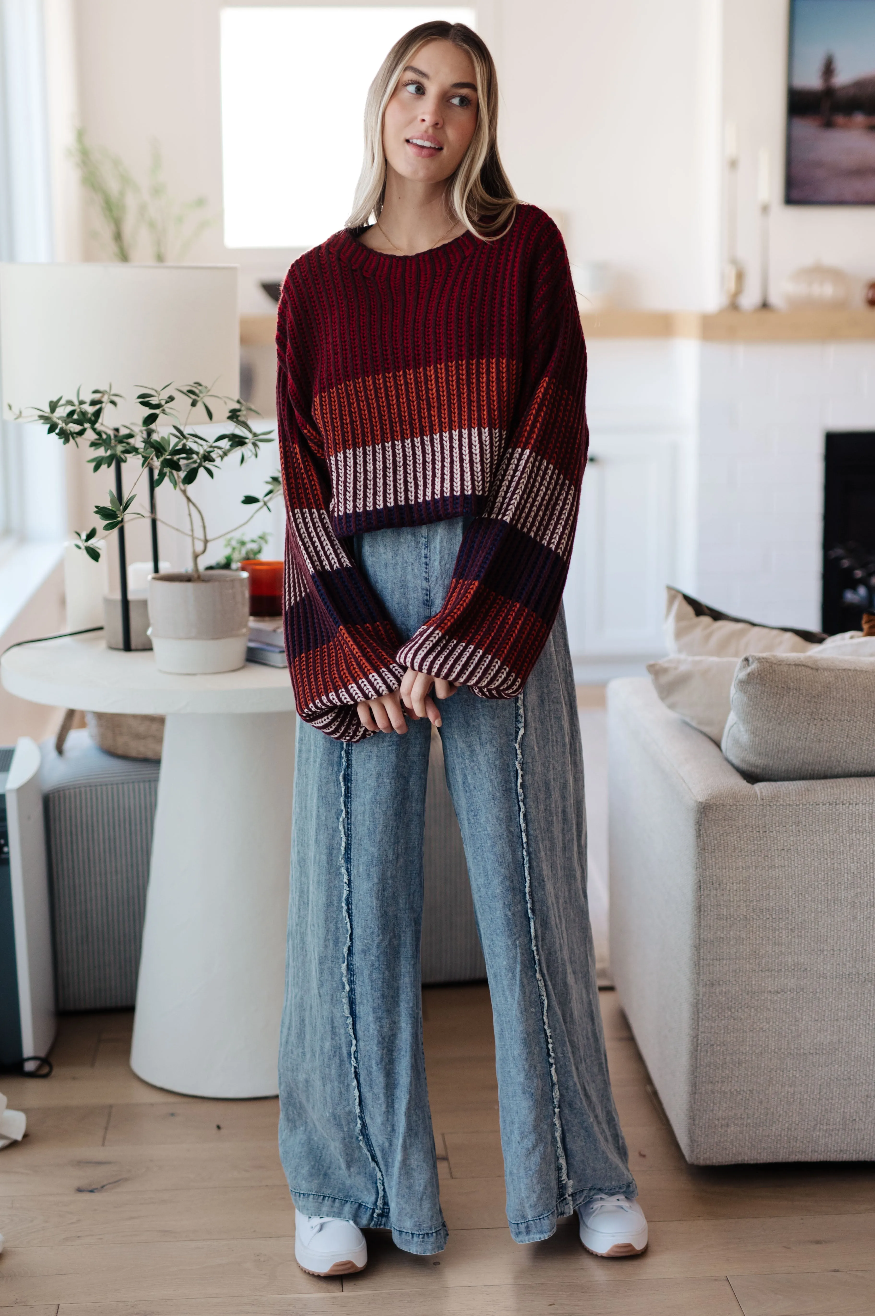 World of Wonder Striped Sweater (Reg & Curvy )